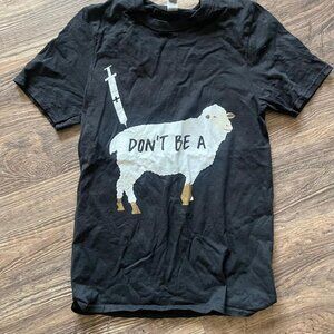 Don't Be A Sheep Mens Top Small Adult